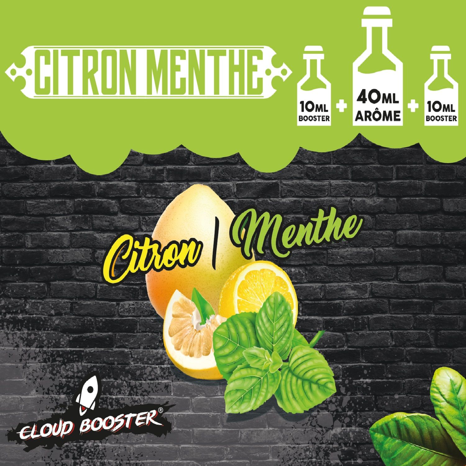 Citron-Menthe 40 ml - Cloud Booster
