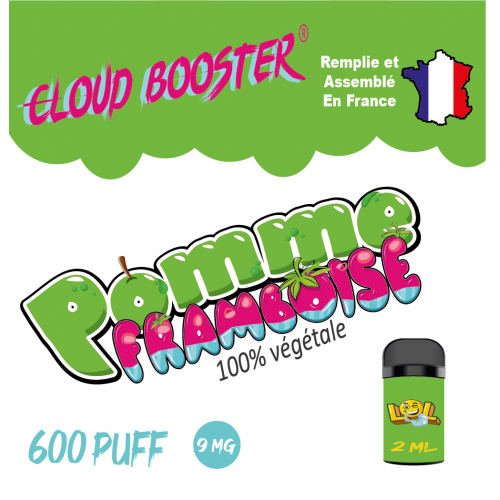 Cartouche Pomme Framboise 9 mg - 2 ml - Eassy Fast