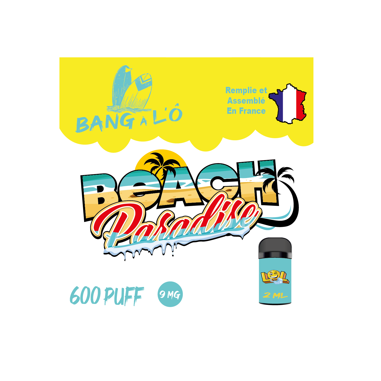 beach paradise  9 mg - 2 ml - Eassy Fast