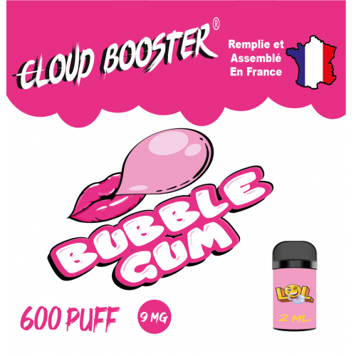 bubble gum 9 mg - 2 ml - Eassy Fast