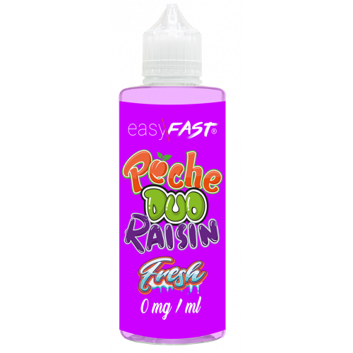 Duo Pêche Raisin Fresh - 200 ml -prêt à vaper - Easy/Fast