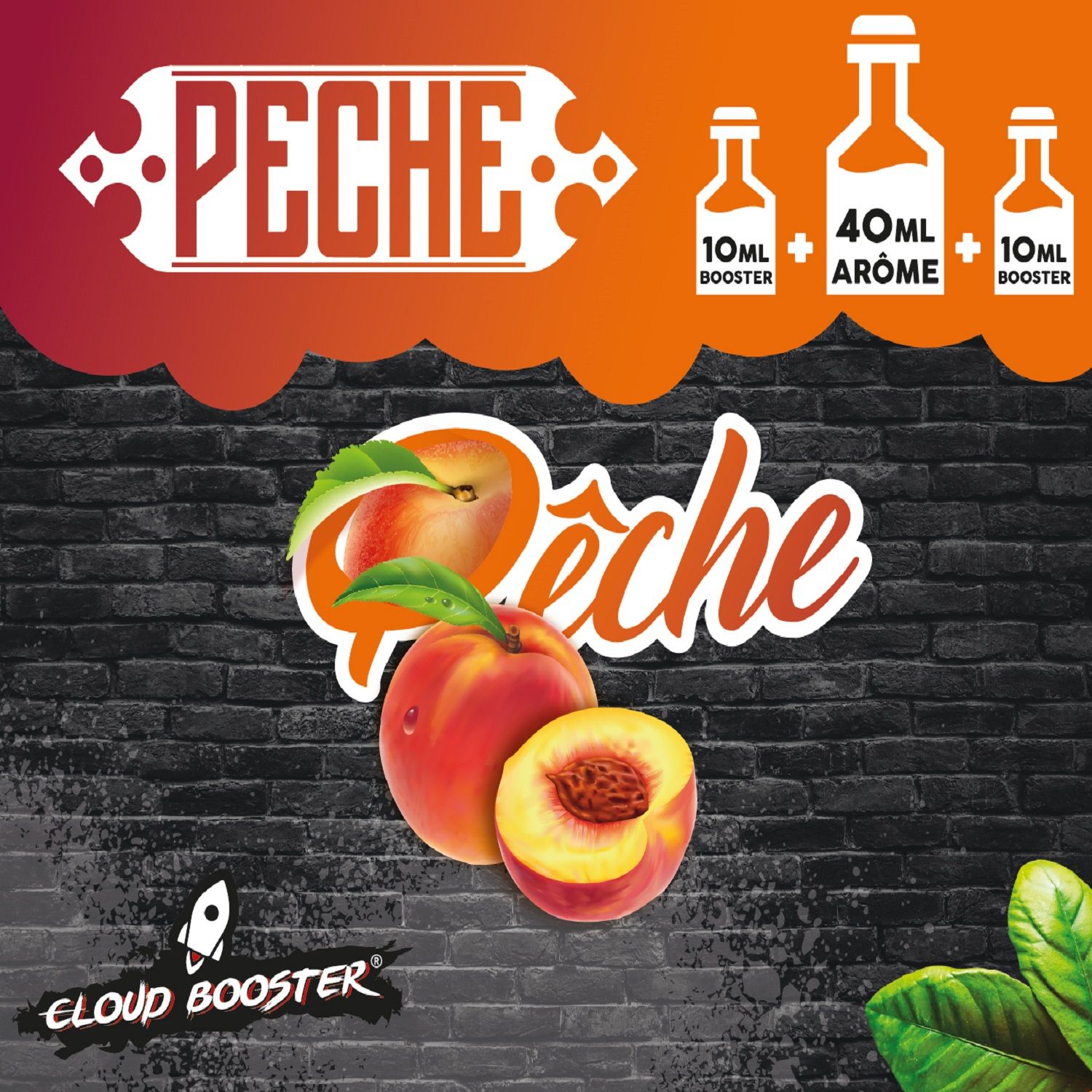 Pêche 40 ml - Cloud Booster